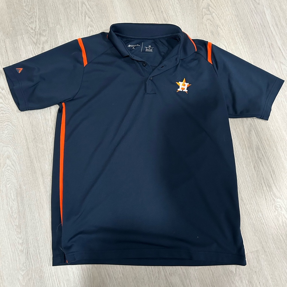 Antigua men’s Polo in Navy and Orange